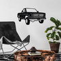 Wallity Chevy K20 Pickup Truck (1976) Escultura de pared de metal